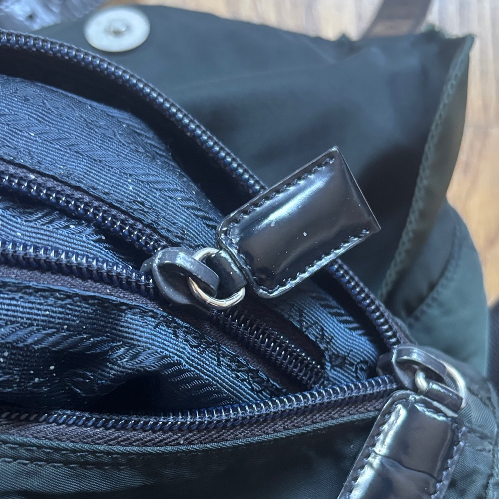 Prada Dark Green Nylon Messenger Bag - Picture 6 of 17